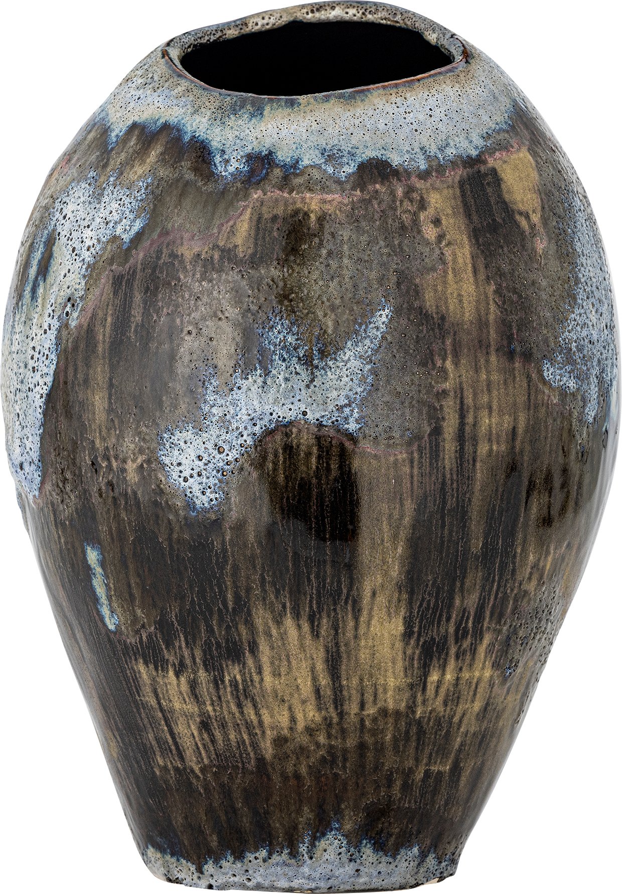 Wazon Senja 31,5 cm brązowo-niebieski