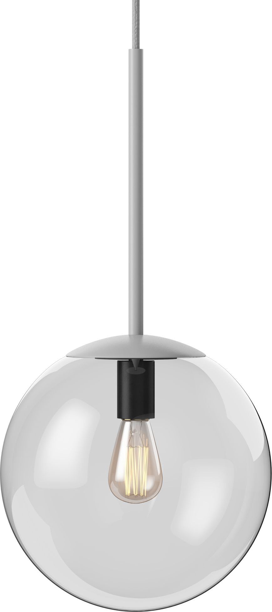 Lampa wisząca Orb 20 cm szara