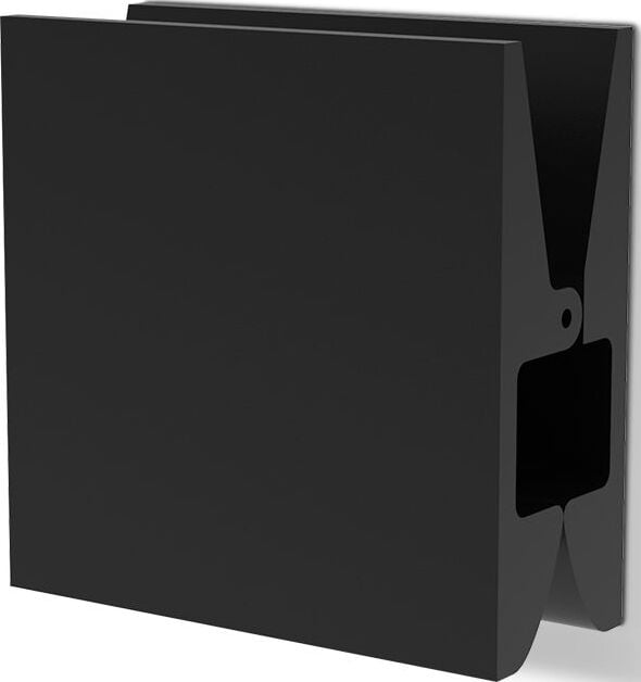 Uchwyt na ręcznik Pinch kwadratowy 10 cm czarny mat