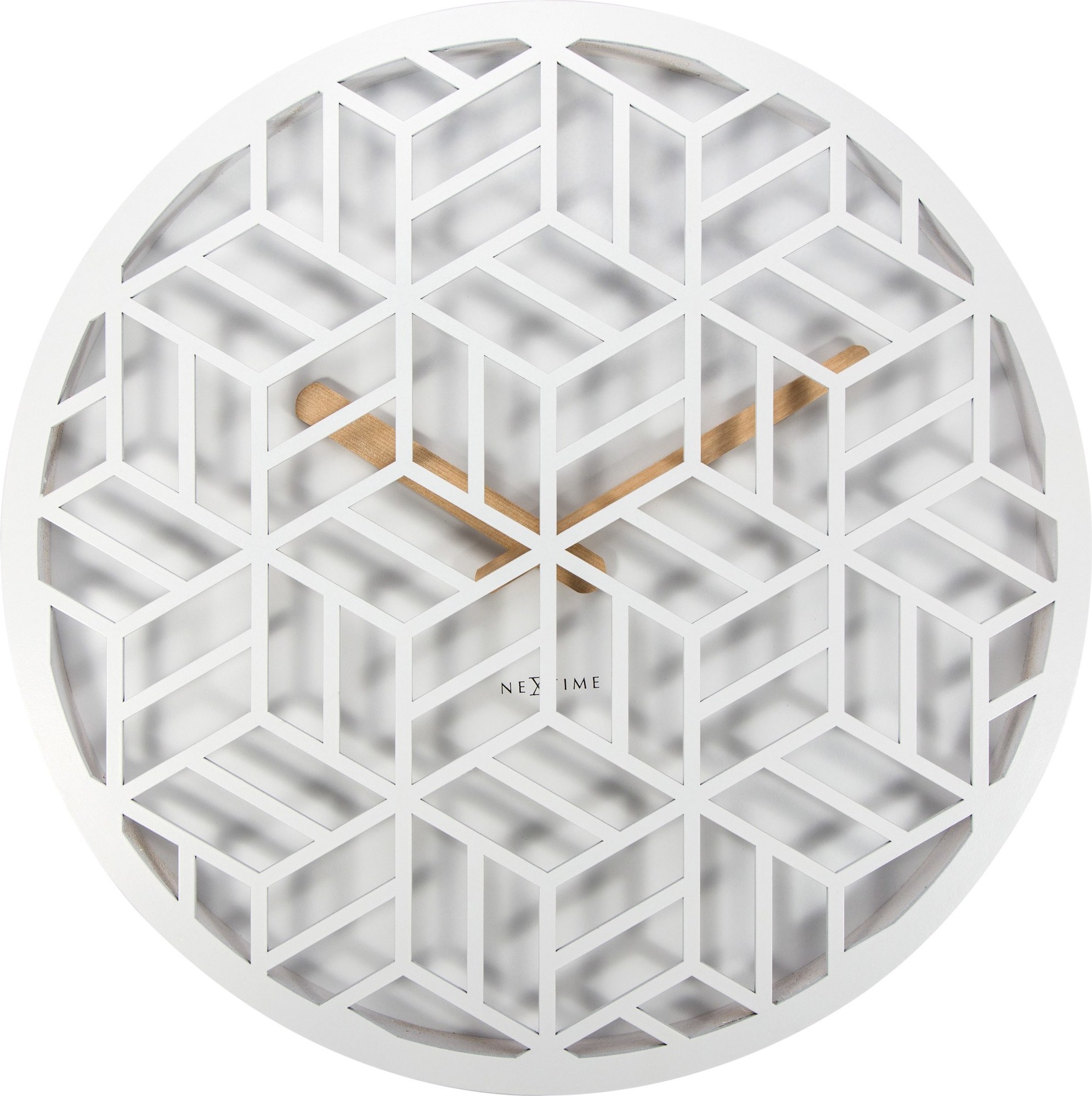 Zegar ścienny Discrete biały