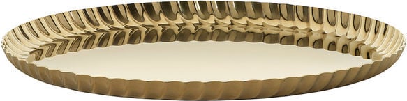 Taca do serwowania Pleats okrągła 23 cm złota