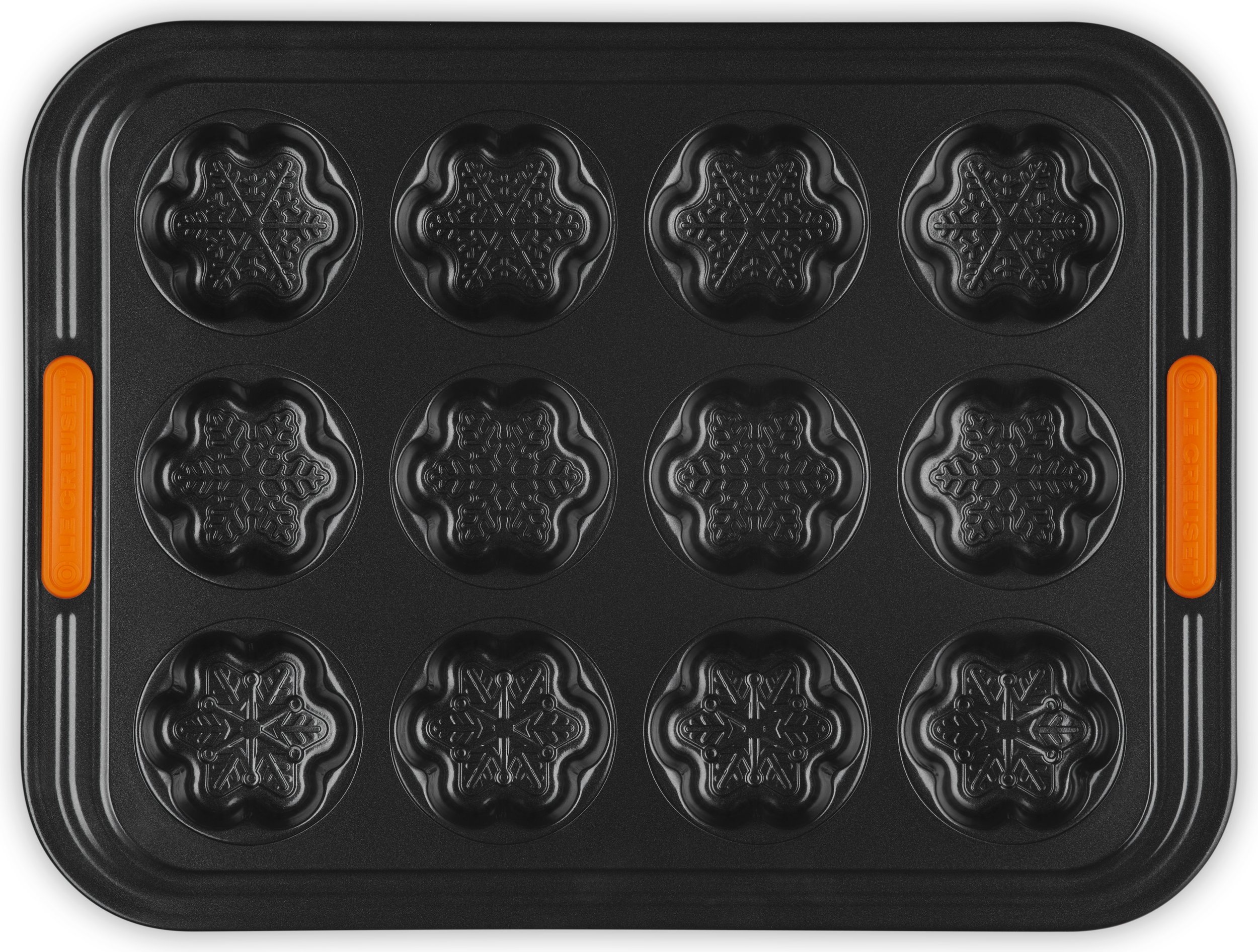 Forma do 12 babeczek Le Creuset śnieżynki