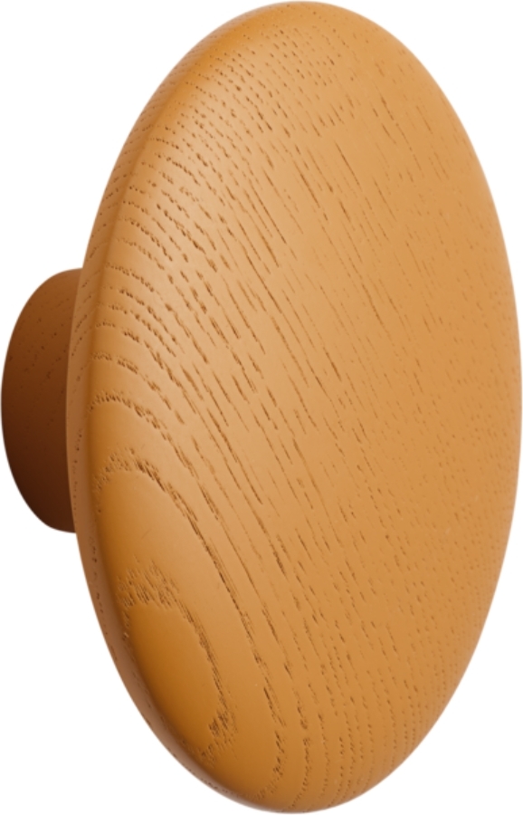 Haczyk ścienny Dots Wood 17 cm pomarańczowy