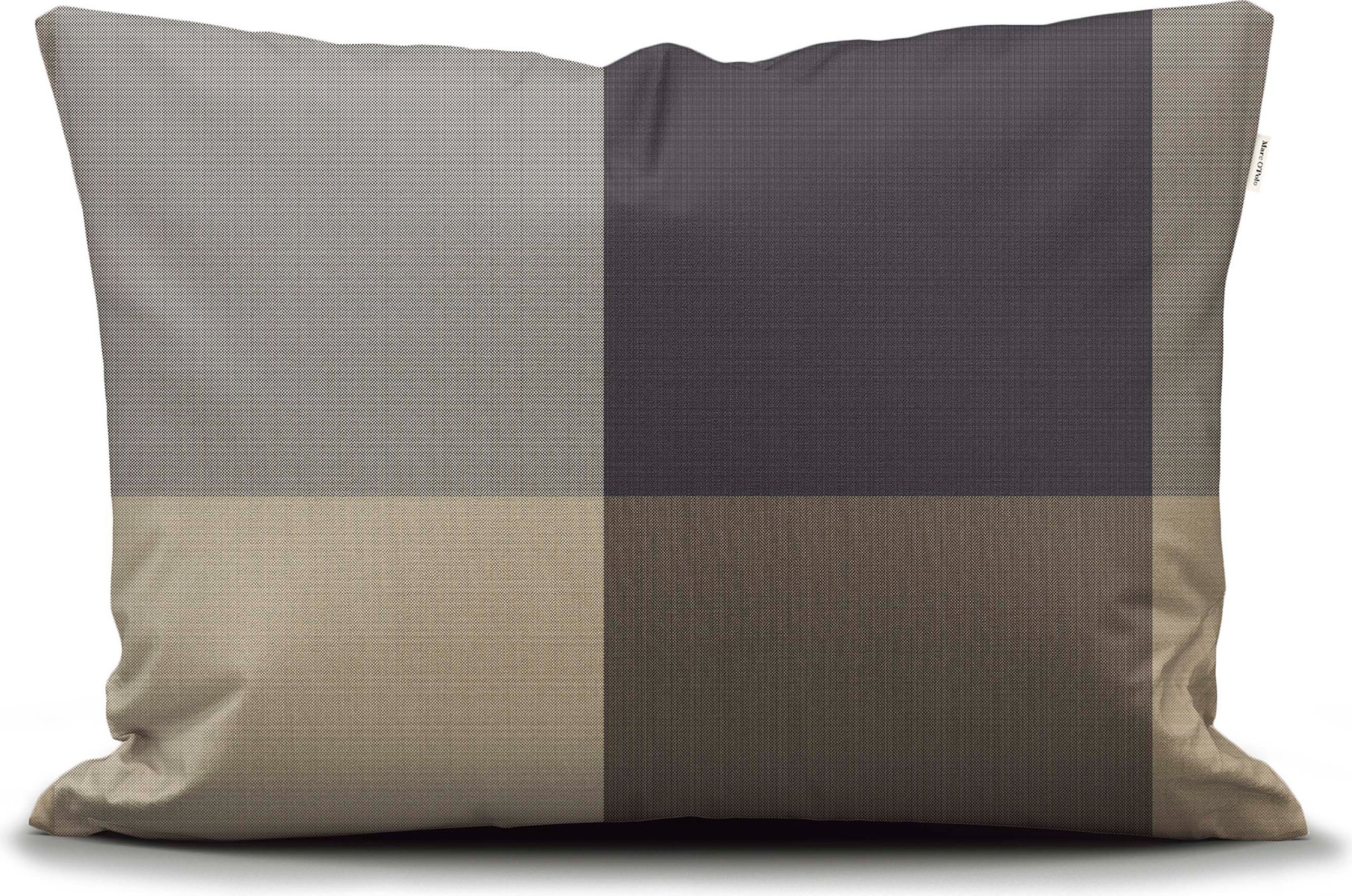 Poszewka na poduszkę Erliv 60 x 70 cm beżowo-czarna zapięcie suwak