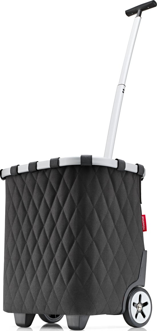 Koszyk na kółkach Carrycruiser czarny pikowany