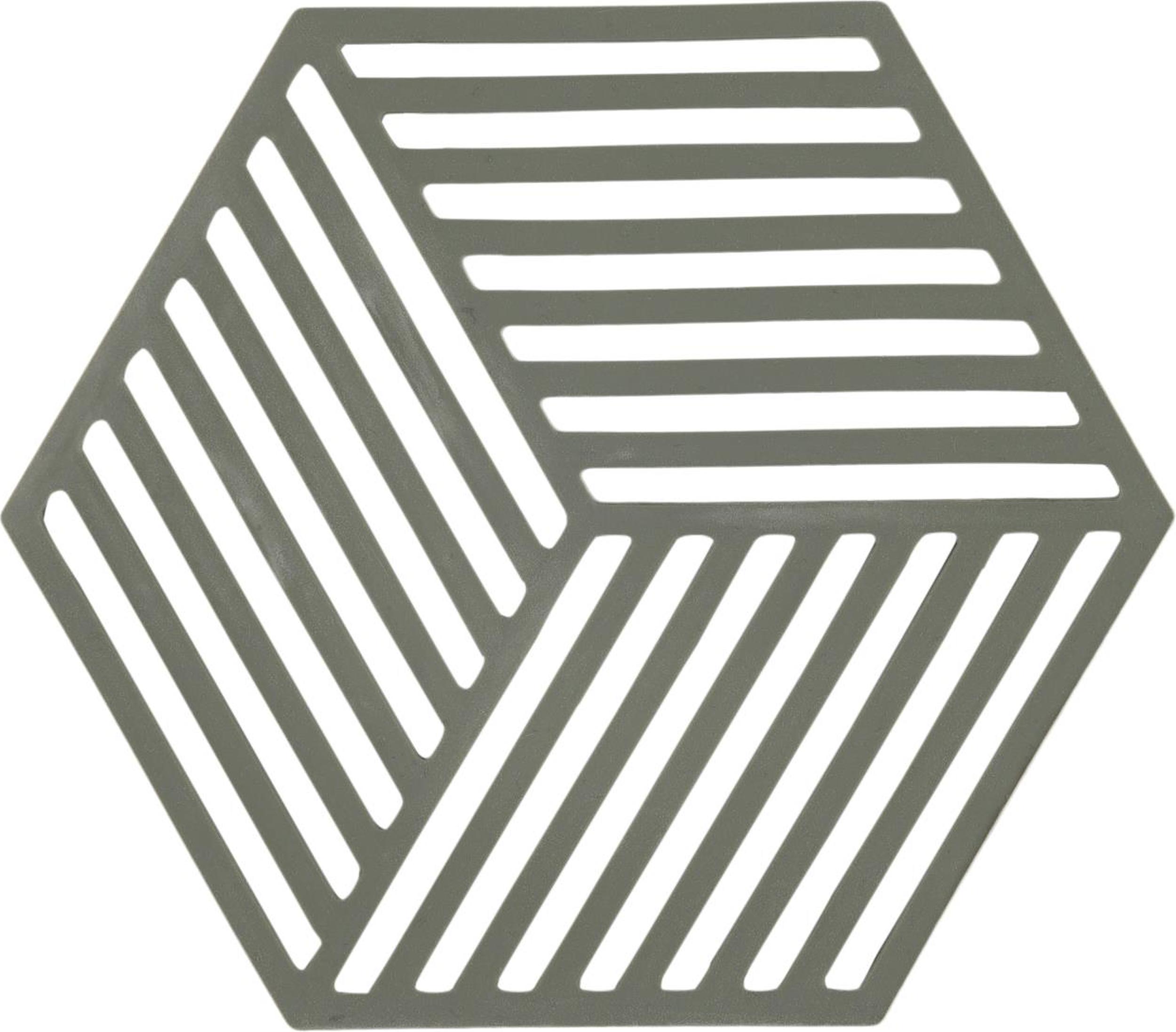 Podstawka pod gorące naczynia Hexagon oliwkowa