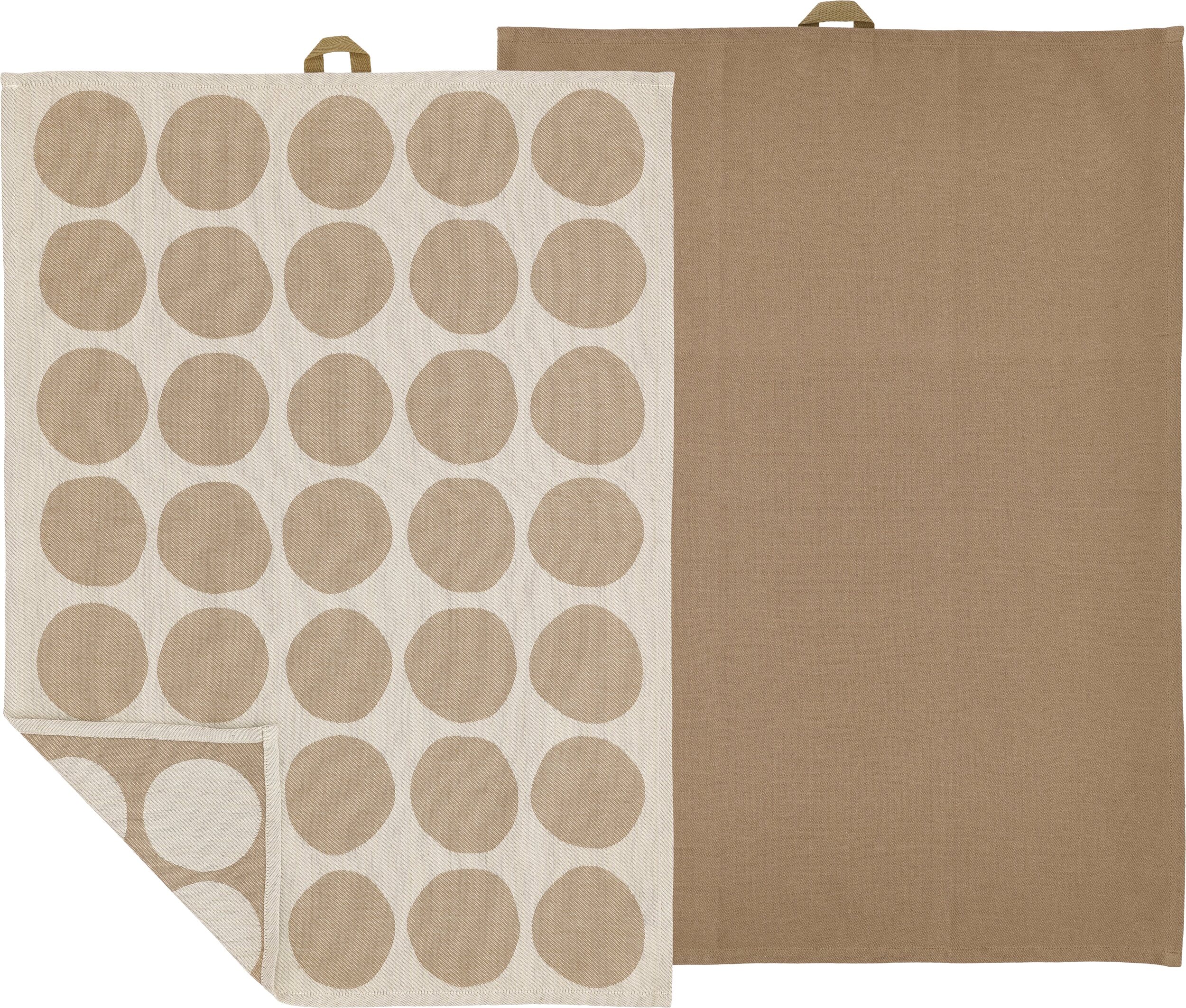 Ścierki kuchenne Bubbles 50 x 70 cm taupe 2 szt.