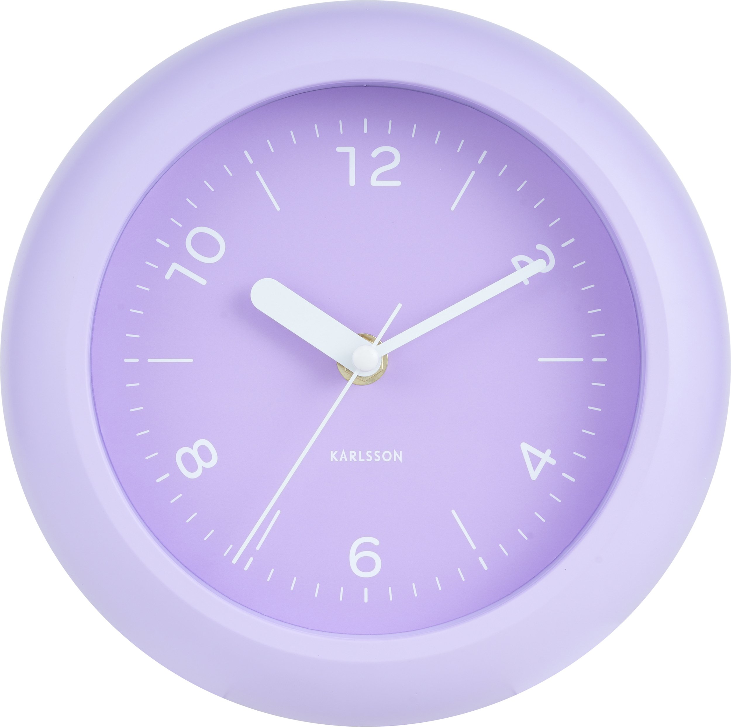 Zegar ścienny Slope jasnofioletowy