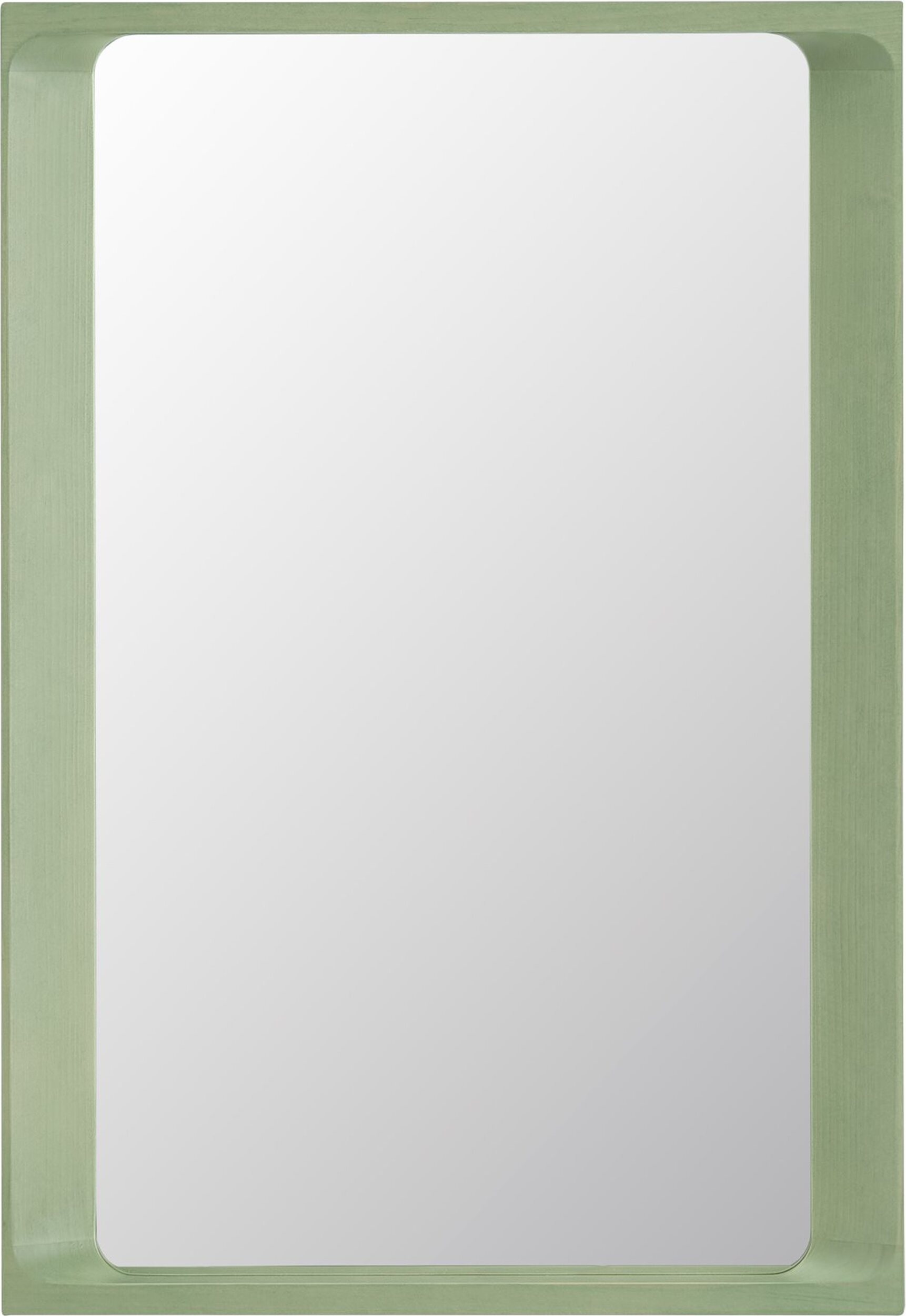 Lustro ścienne Arced 80 cm jasnozielone