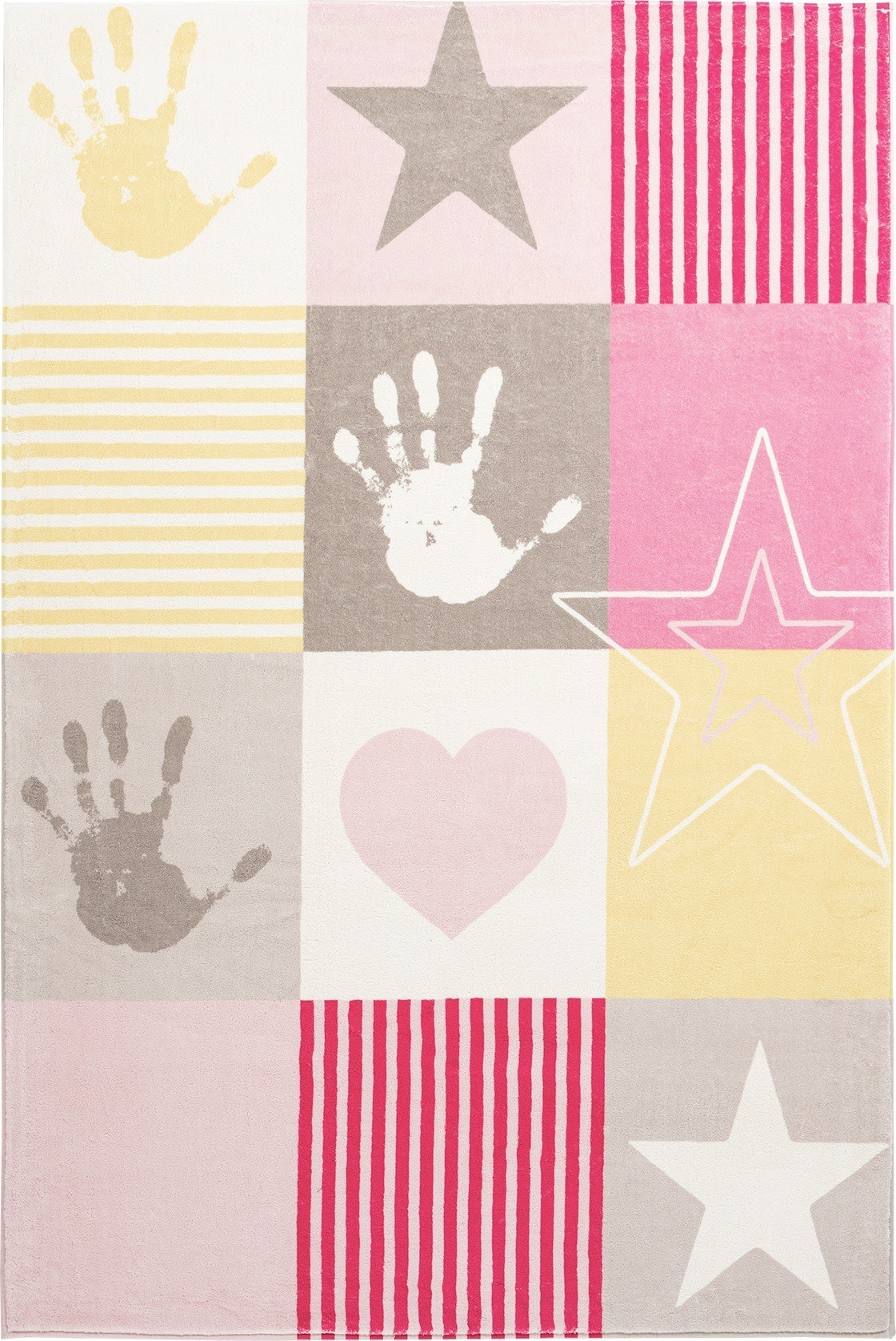 Dywan Stars 120 x 170 cm różowy