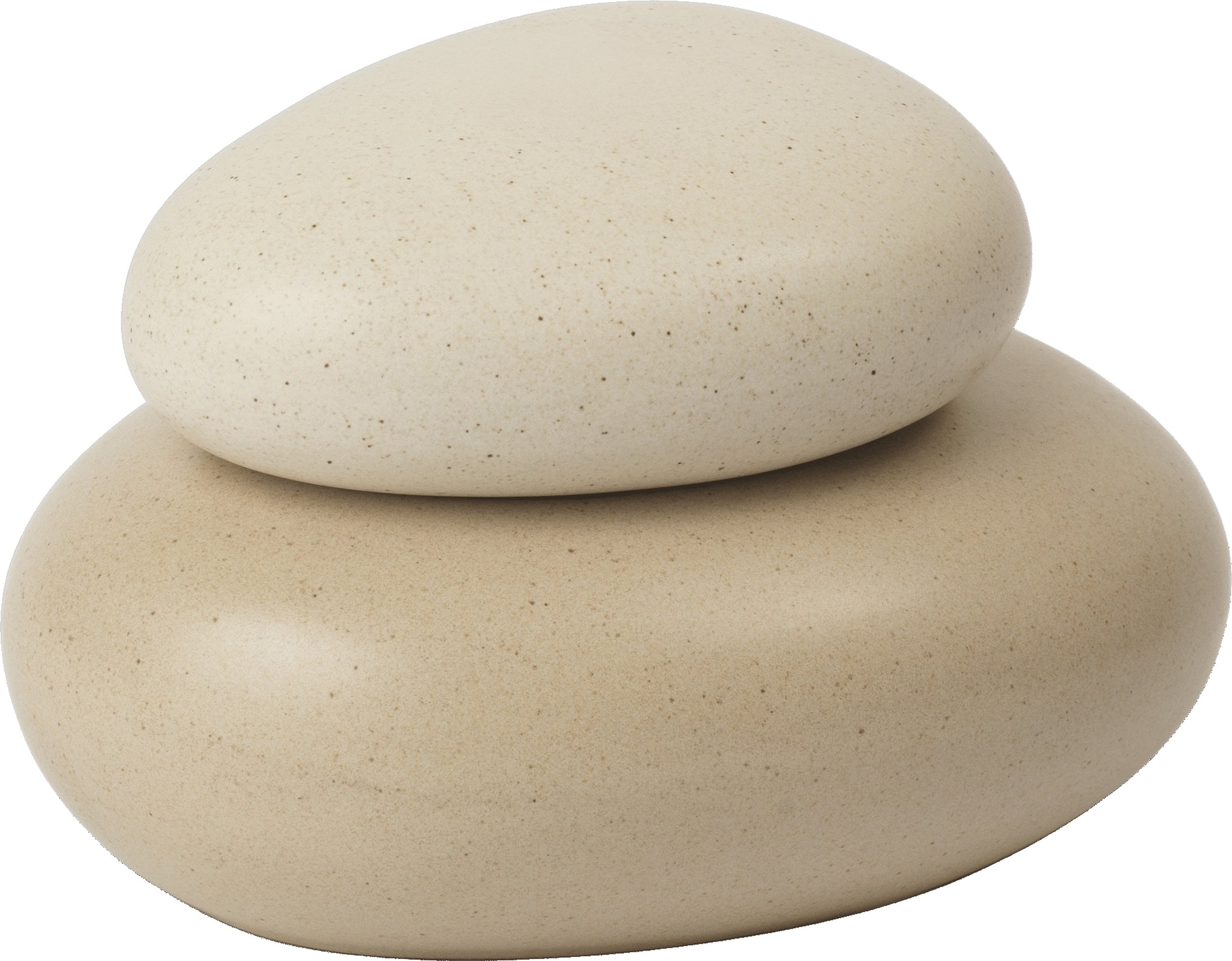 Pojemnik dekoracyjny Pebble 9,5 cm piaskowy