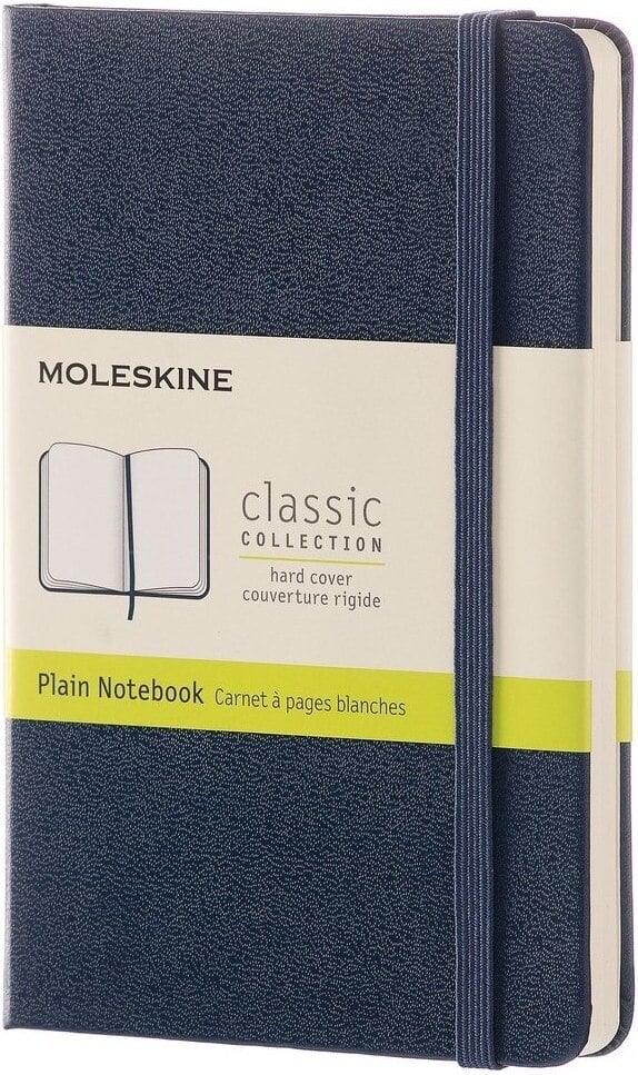 Notes gładki Moleskine P szafirowy twarda oprawa