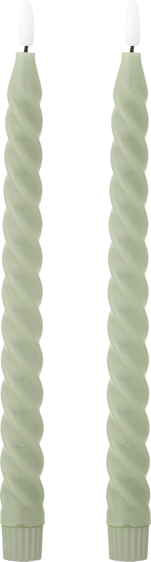 Świece LED Ponza zielone 2 szt.