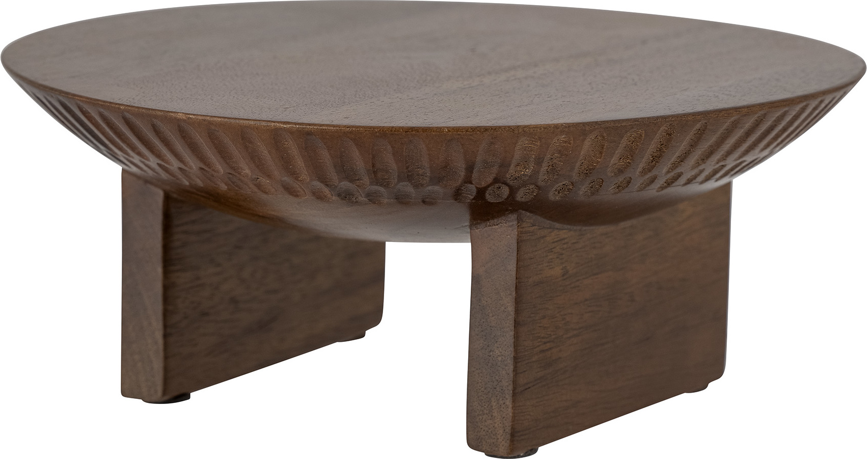 Patera na ciasto Miho 25,5 cm z drewna mango