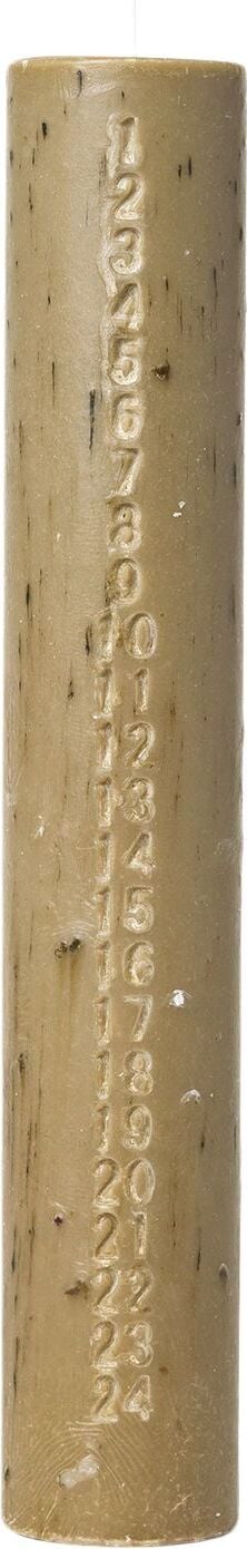 Świeca adwentowa Mura szarobrązowa