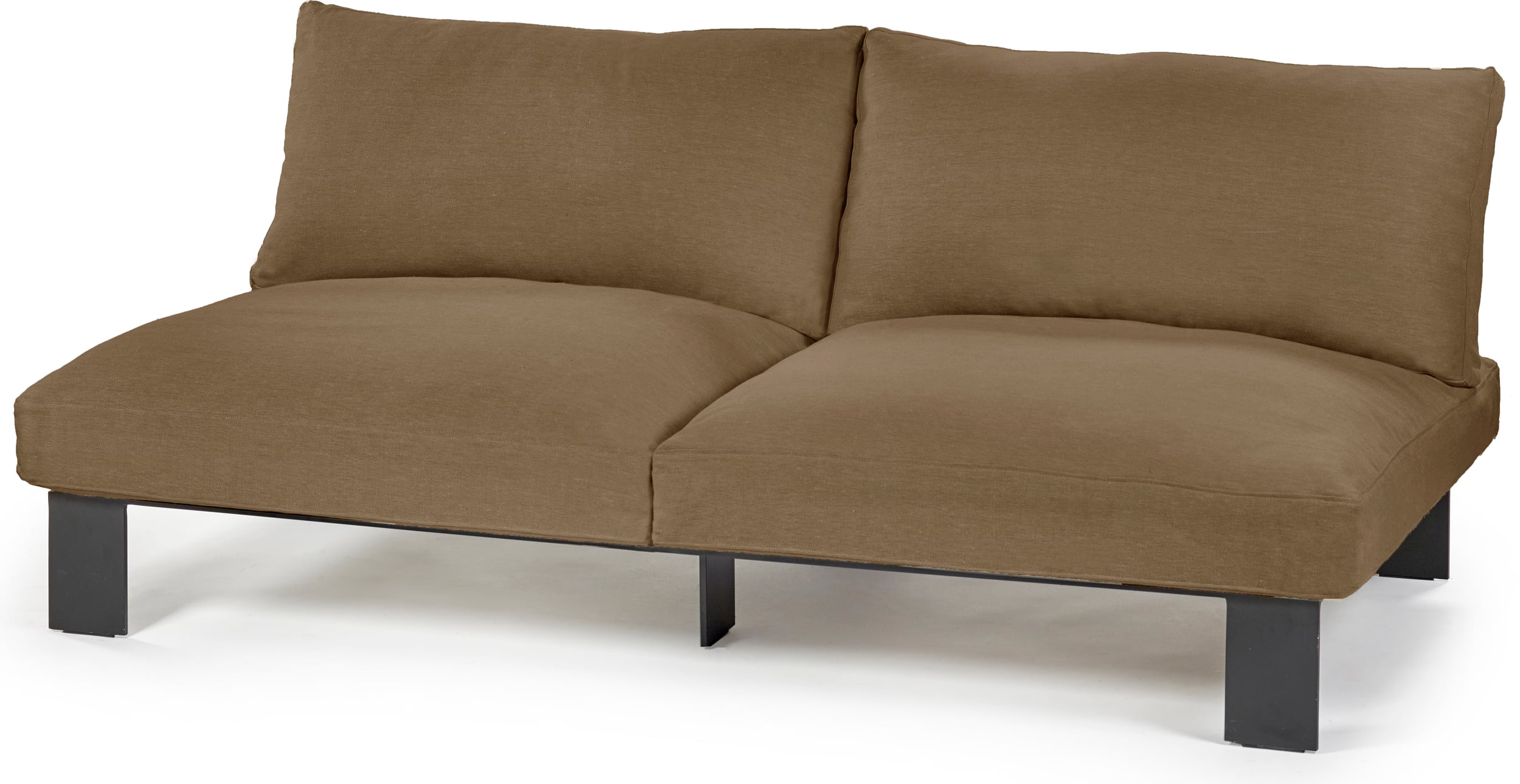 Sofa modułowa ogrodowa dwuosobowa Serax 182 cm camel