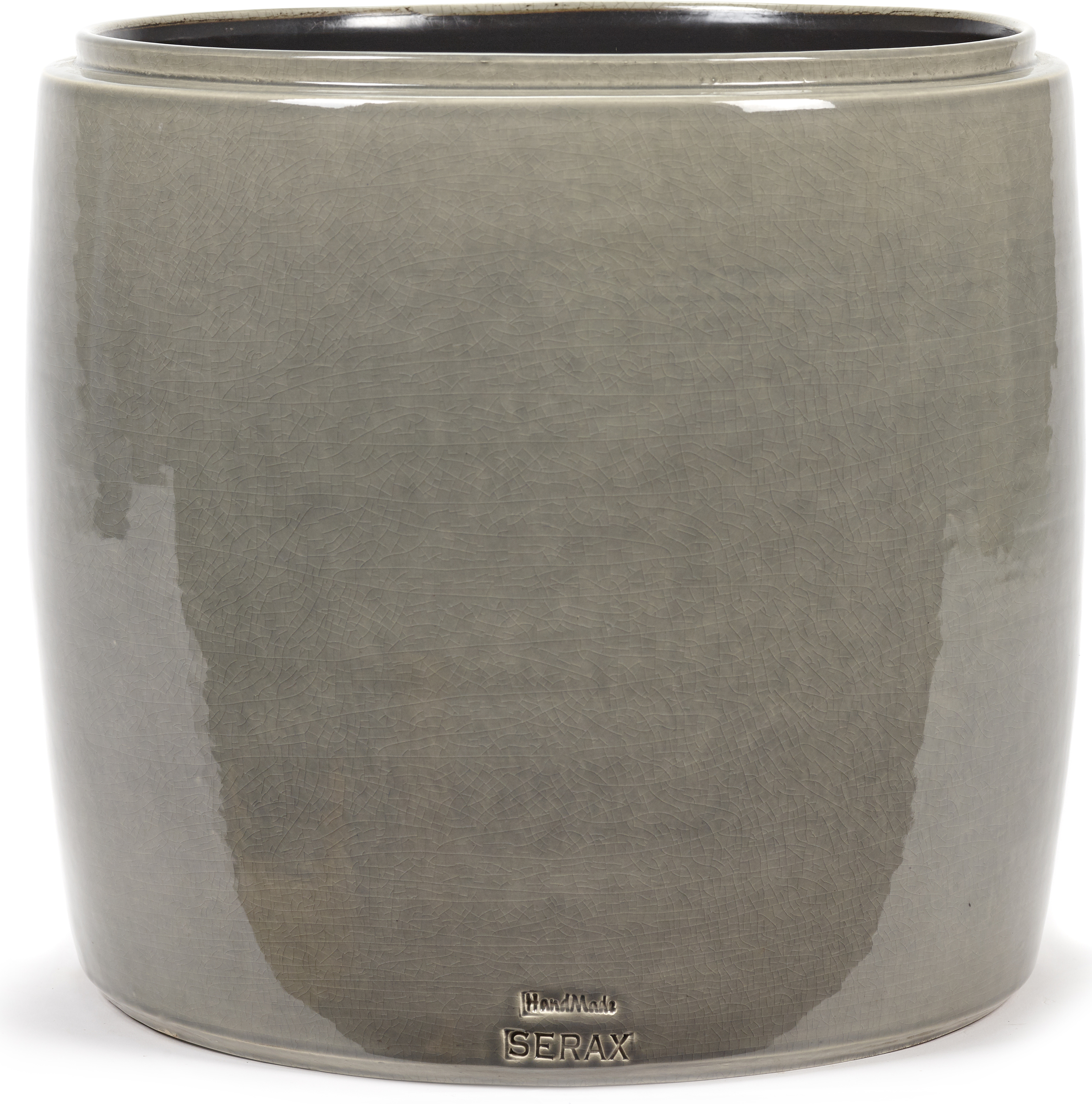 Osłonka na doniczkę Glazed Shades 34 cm szara