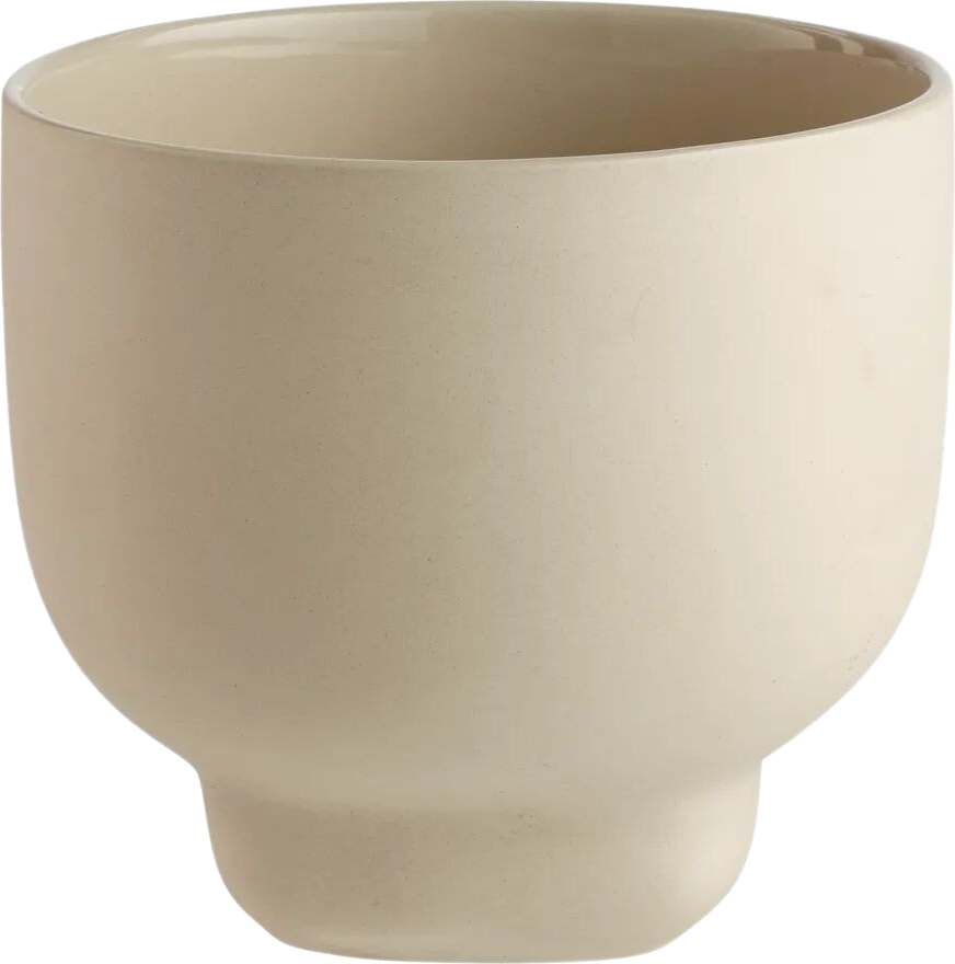 Osłonka na doniczkę Forma 15 cm beżowa