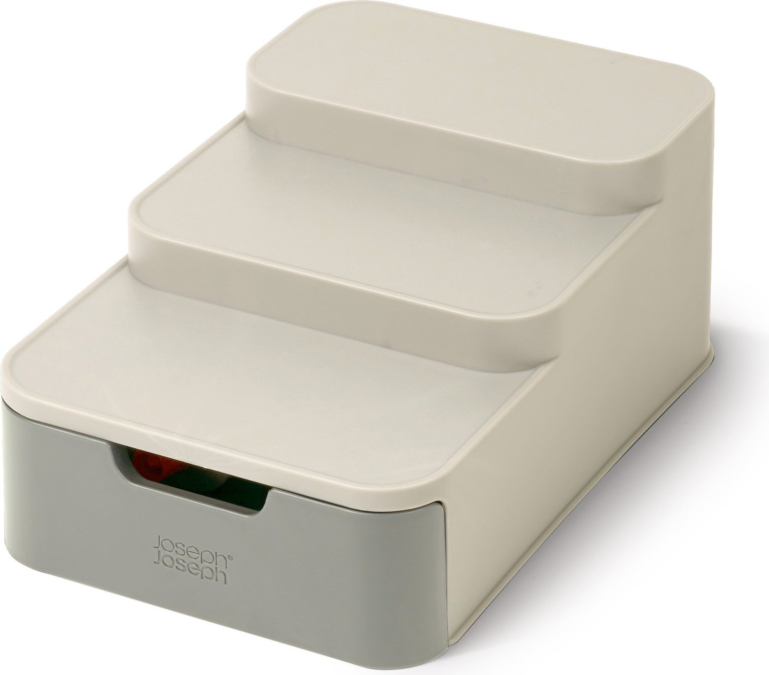 Organizer do szafki Duo szary trzypoziomowy z szufladą