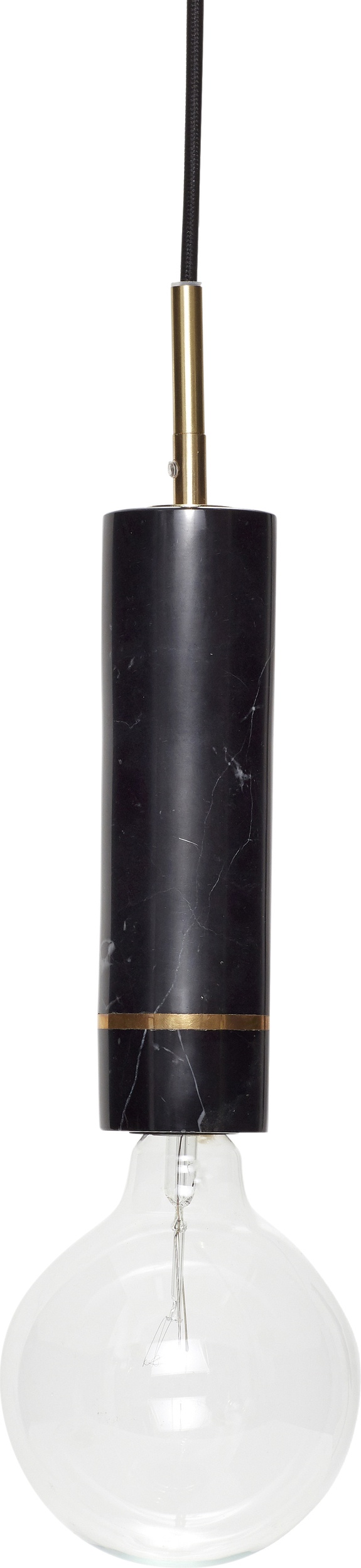 Lampa sufitowa Hübsch czarna marmurowa