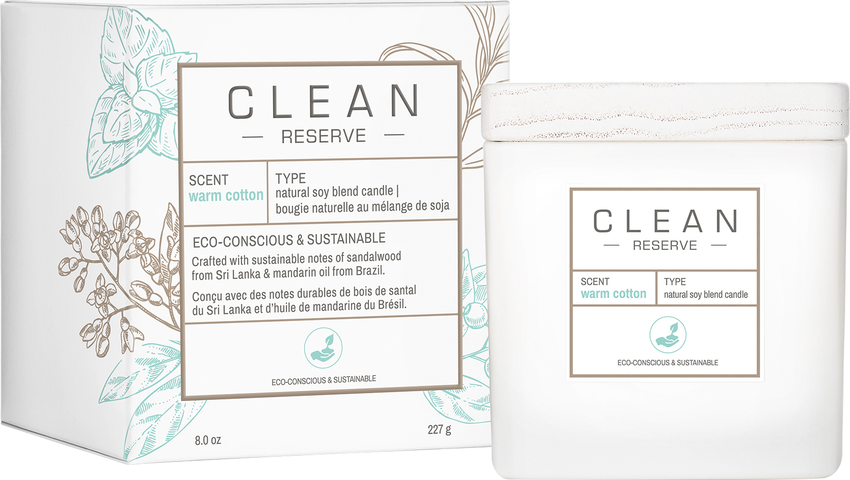 Świeca zapachowa Clean Warm Cotton