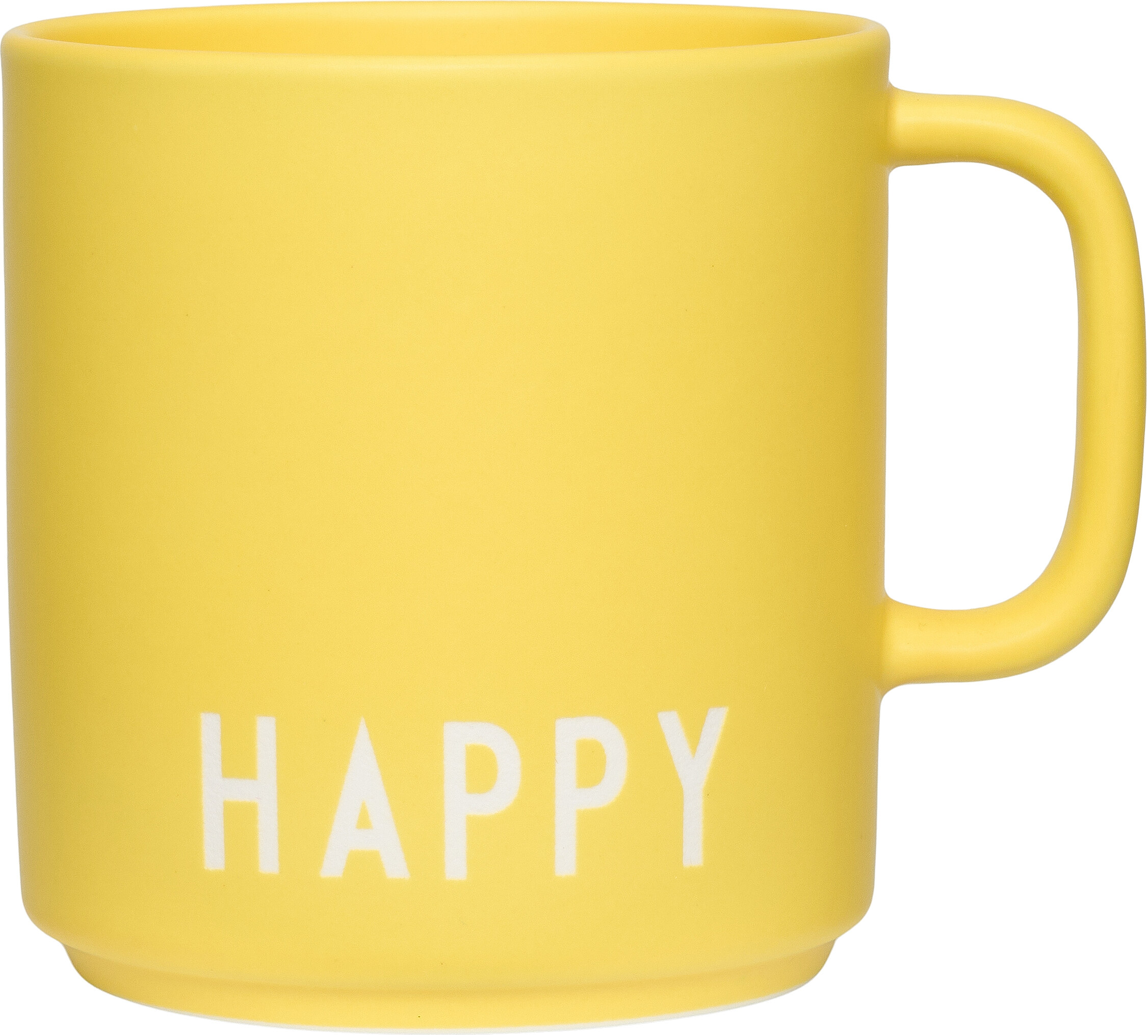 Kubek z uchem Favourite Happy żółty