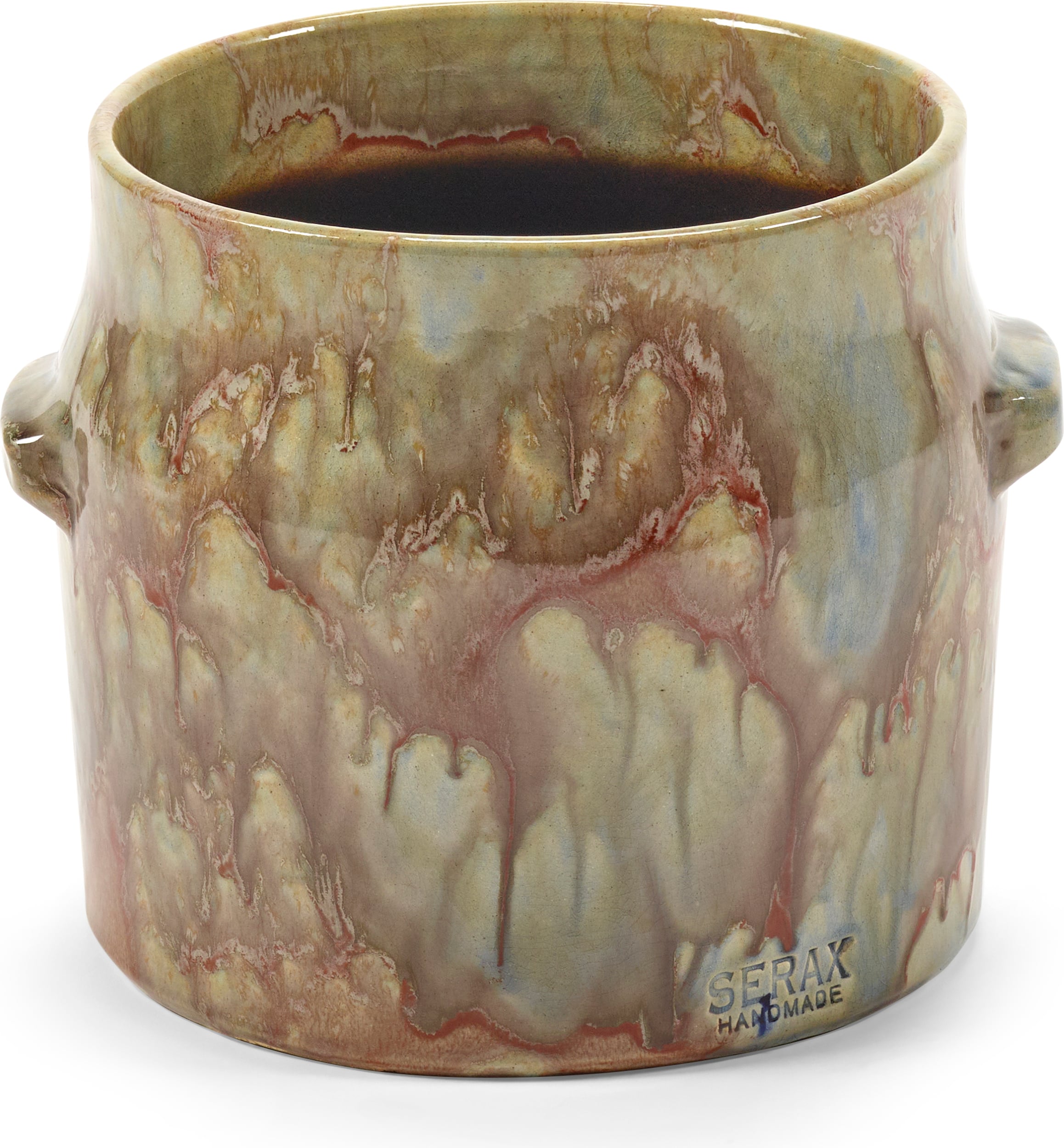 Osłonka na doniczkę Mystique 22 cm zielono-czerwona