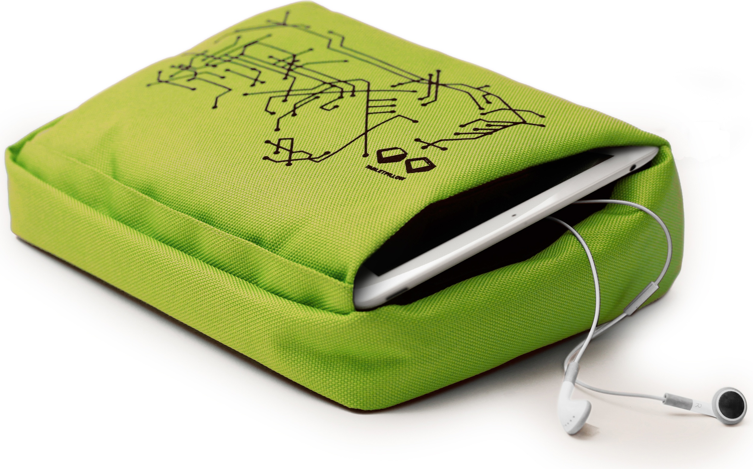 Etui na tablet lub iPad Tabletpillow Hitech 2 limonkowe