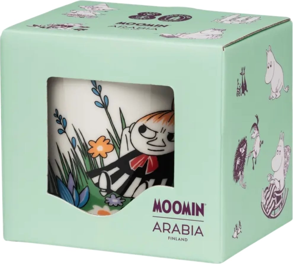 Kubek Arabia Finland Box 80 Anniversary Muminki Mała Mi i łąka