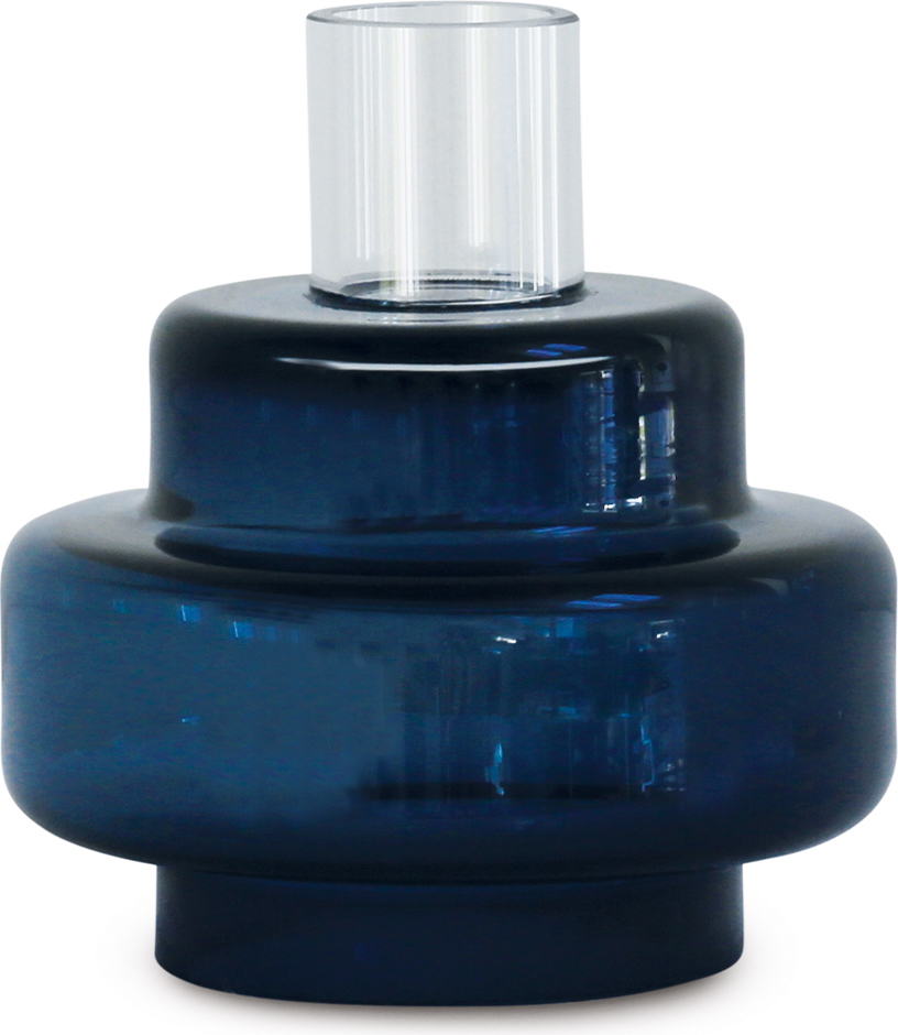 Świecznik Ro Collection No.54 indygo szklany