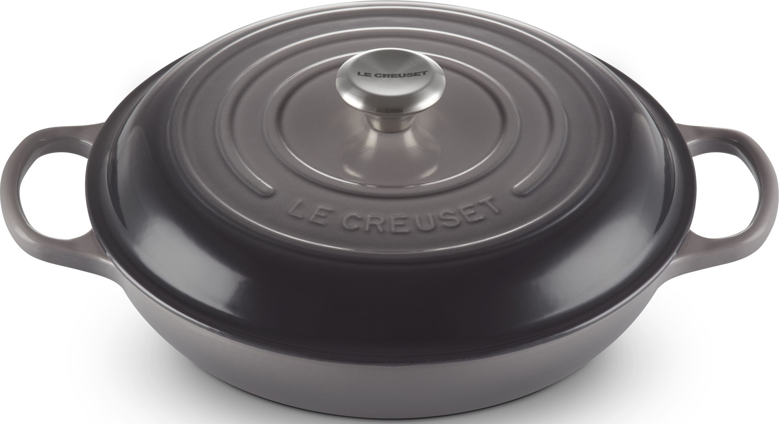 Garnek Gourmet Signature niski 30 cm szary