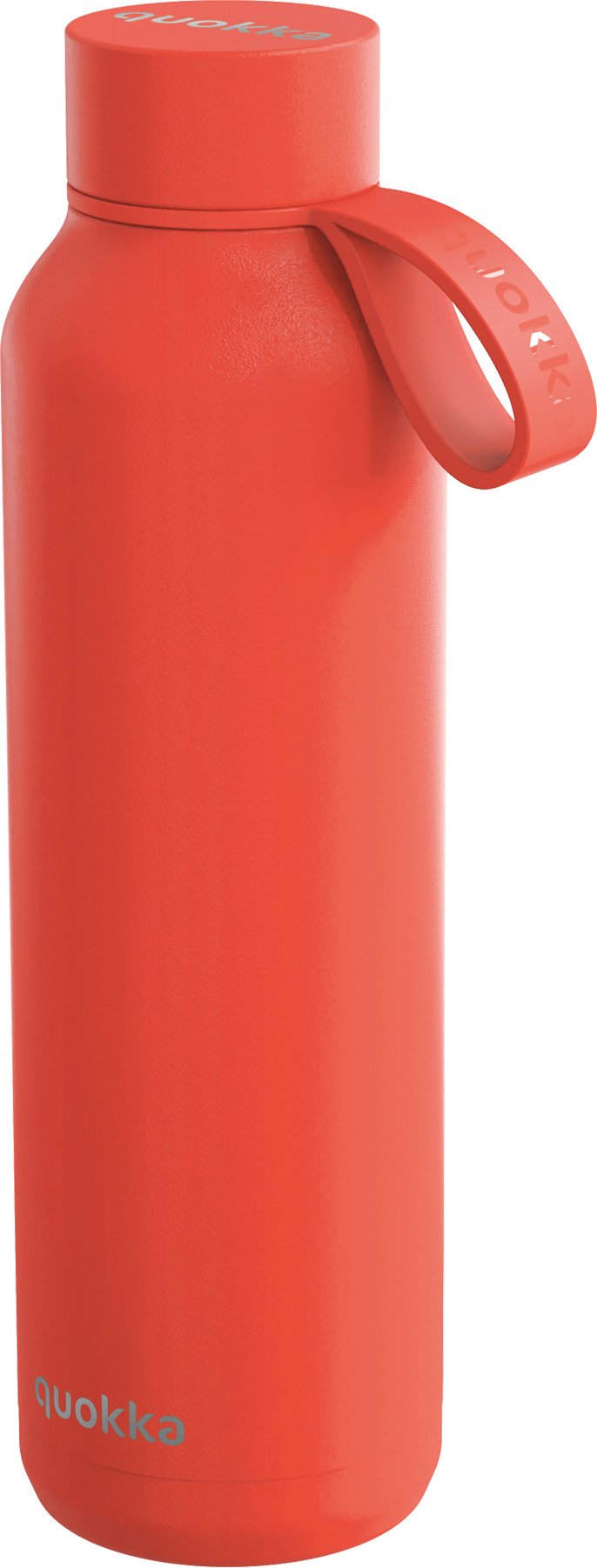 Butelka termiczna z uchwytem Quokka Solid 630 ml pomarańczowa