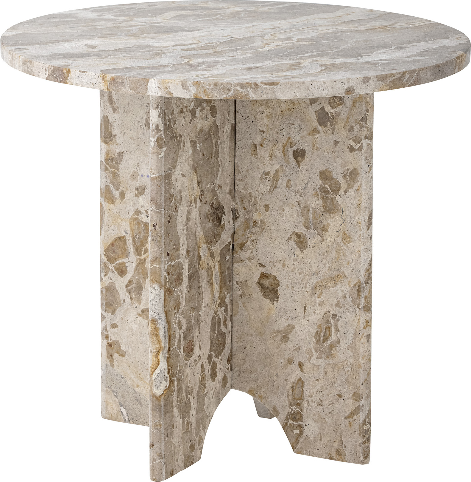 Stolik boczny Jasmia 42 cm beżowy