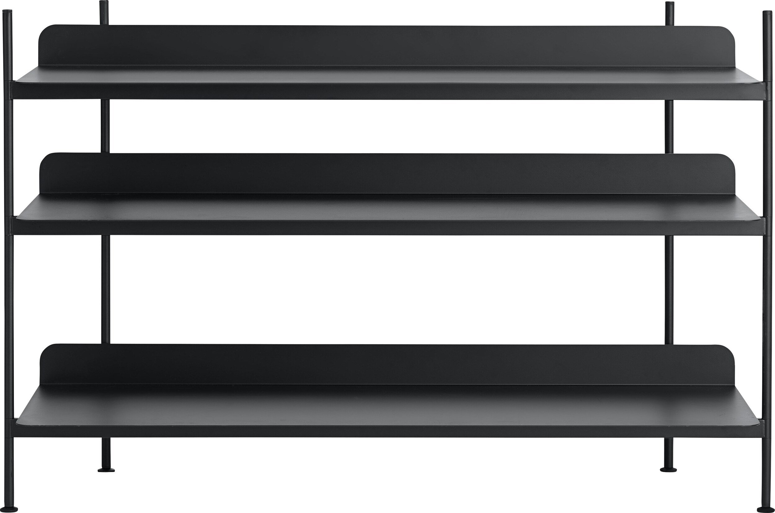 Regał modułowy Compile 2 czarny