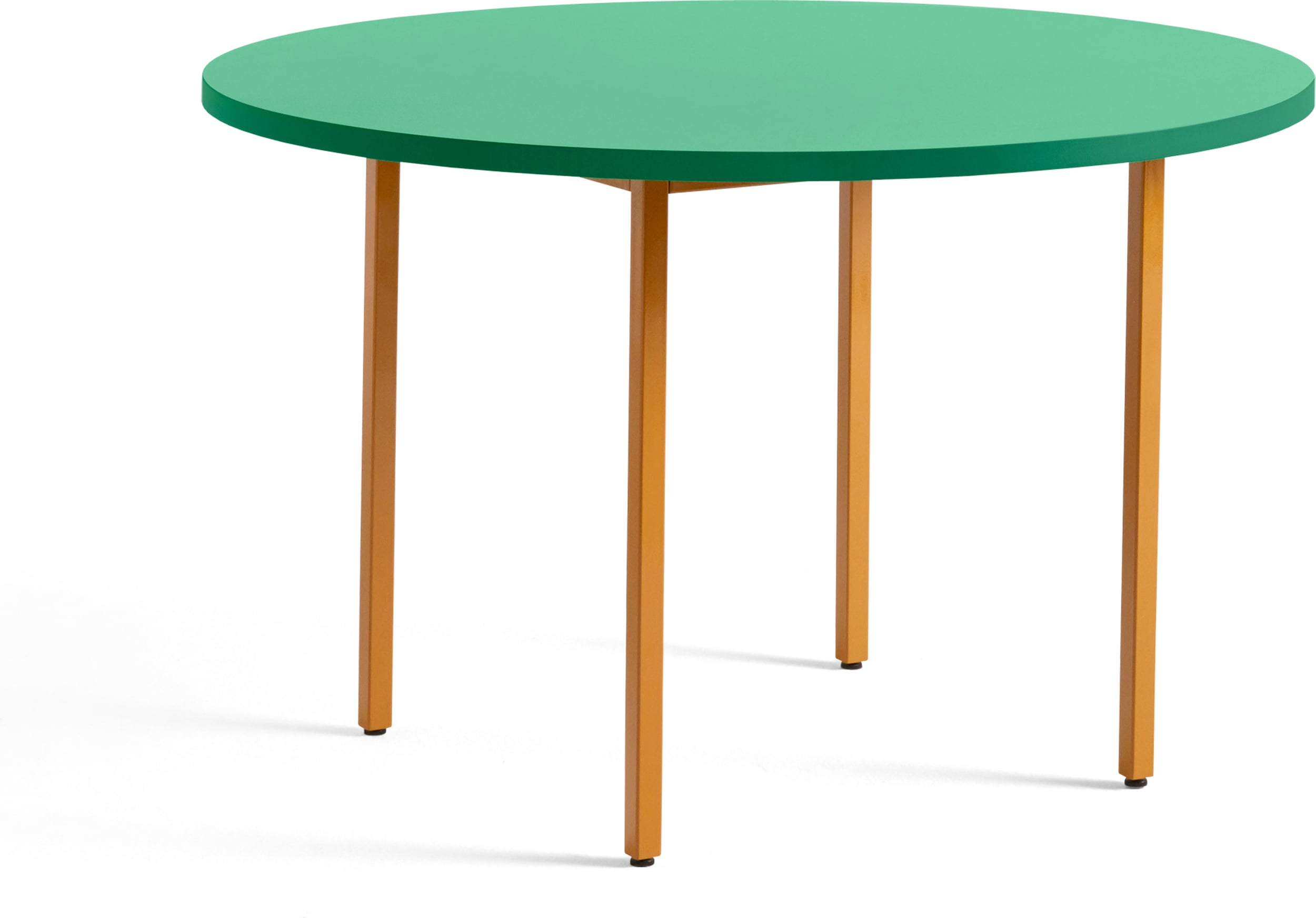 Stół Two-Colour okrągły 120 x 74 cm zielono-pomarańczowy