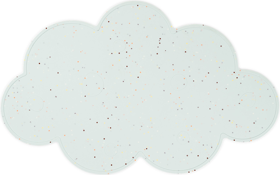 Podkładka pod talerz Confetti niebieska silikonowa