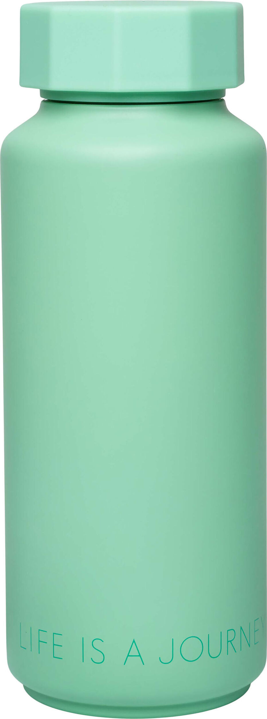 Butelka termiczna Tone-On-Tone Life is a Journey jasnozielona