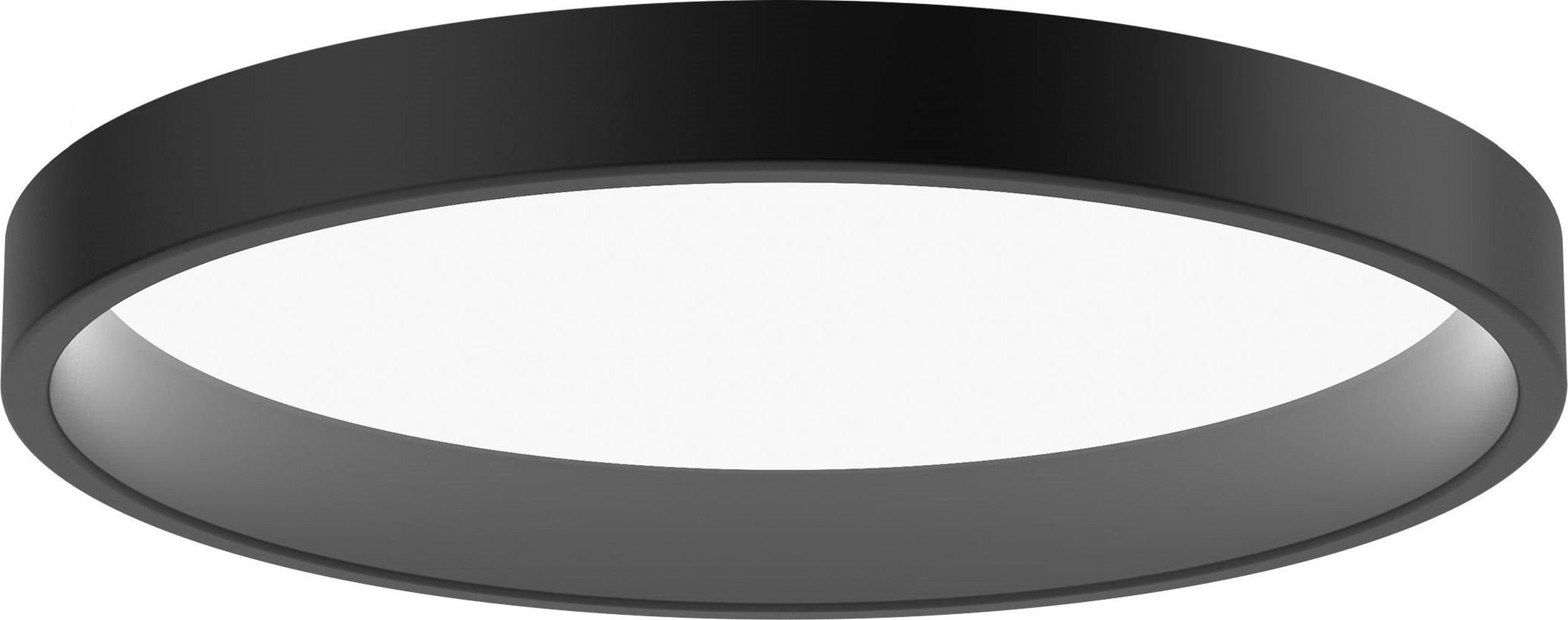 Plafon Circle Semi Recessed LED 3000K 45,6 cm czarny