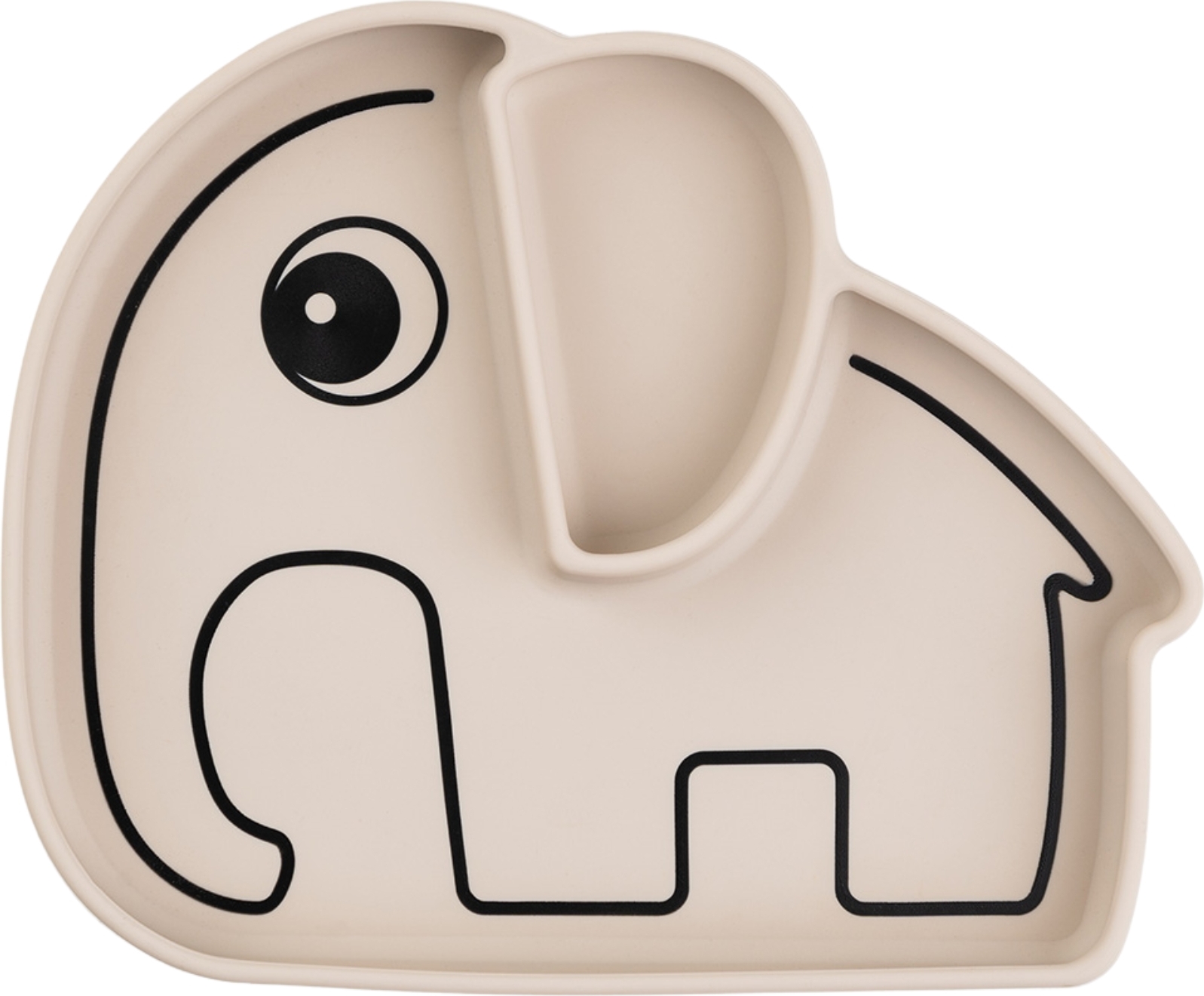 Talerzyk z przyssawką Elphee piaskowy