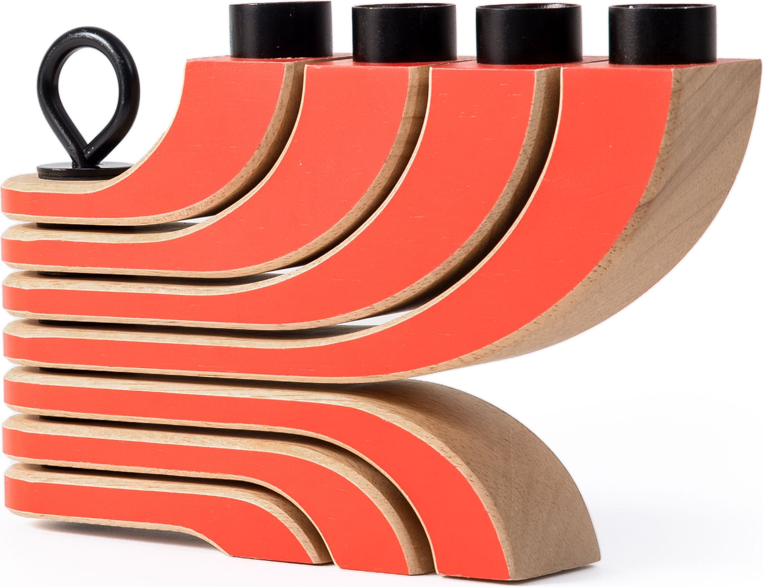 Świecznik kilkuramienny Nordic czerwony