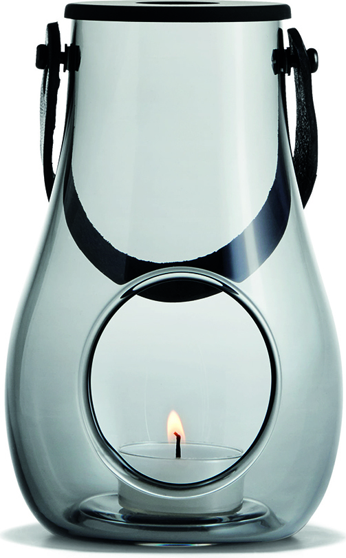 Latarnia Design With Light szara 16 cm