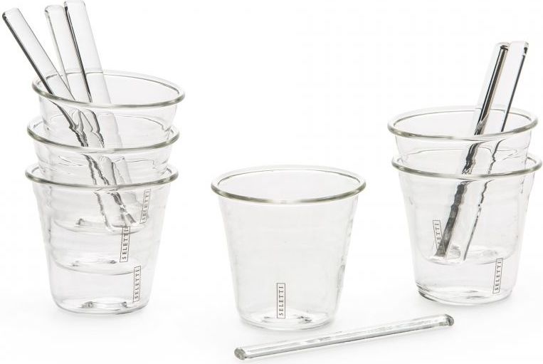 Kubki do kawy Estetico Quotidiano z mieszadełkami 6 szt.