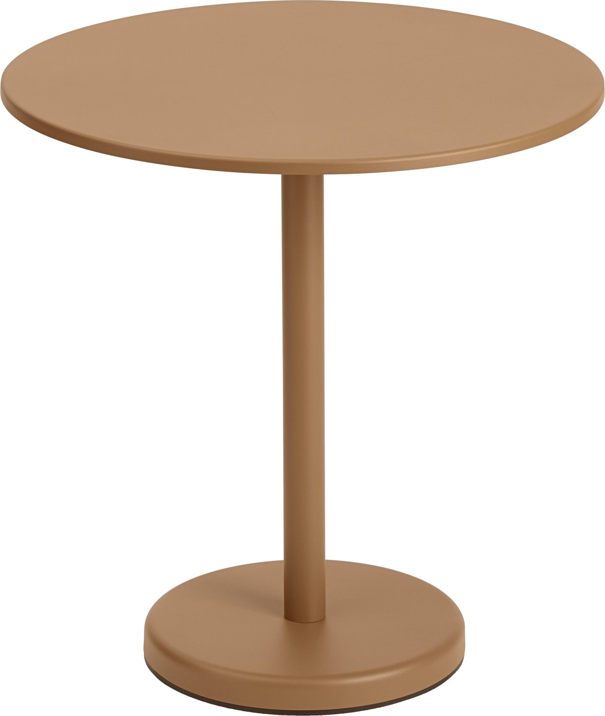 Stolik kawowy Linear okrągły 70 x 73 cm pomarańczowy