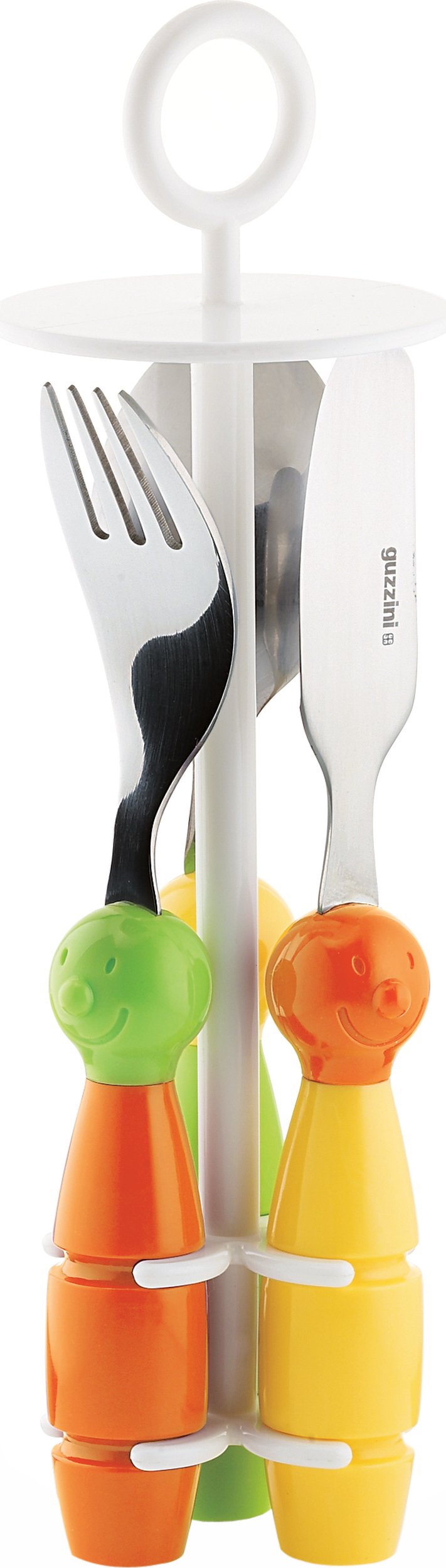 Sztućce dziecięce Bimbi Billo kolorowe na stojaku 3 szt.