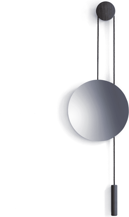 Lustro ścienne Rise and Shine czarny dąb