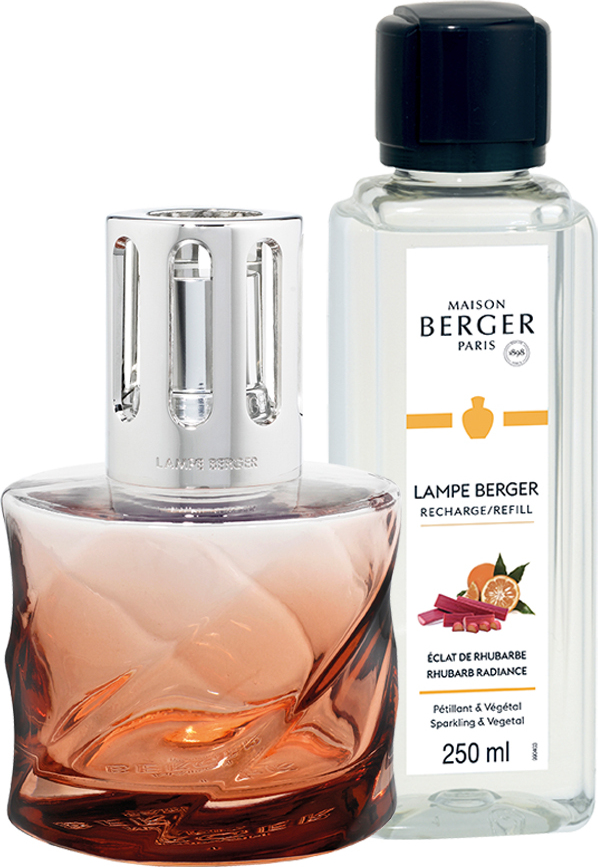 Lampa katalityczna Spiral bursztynowa z zapachem Rhubarb Radiance