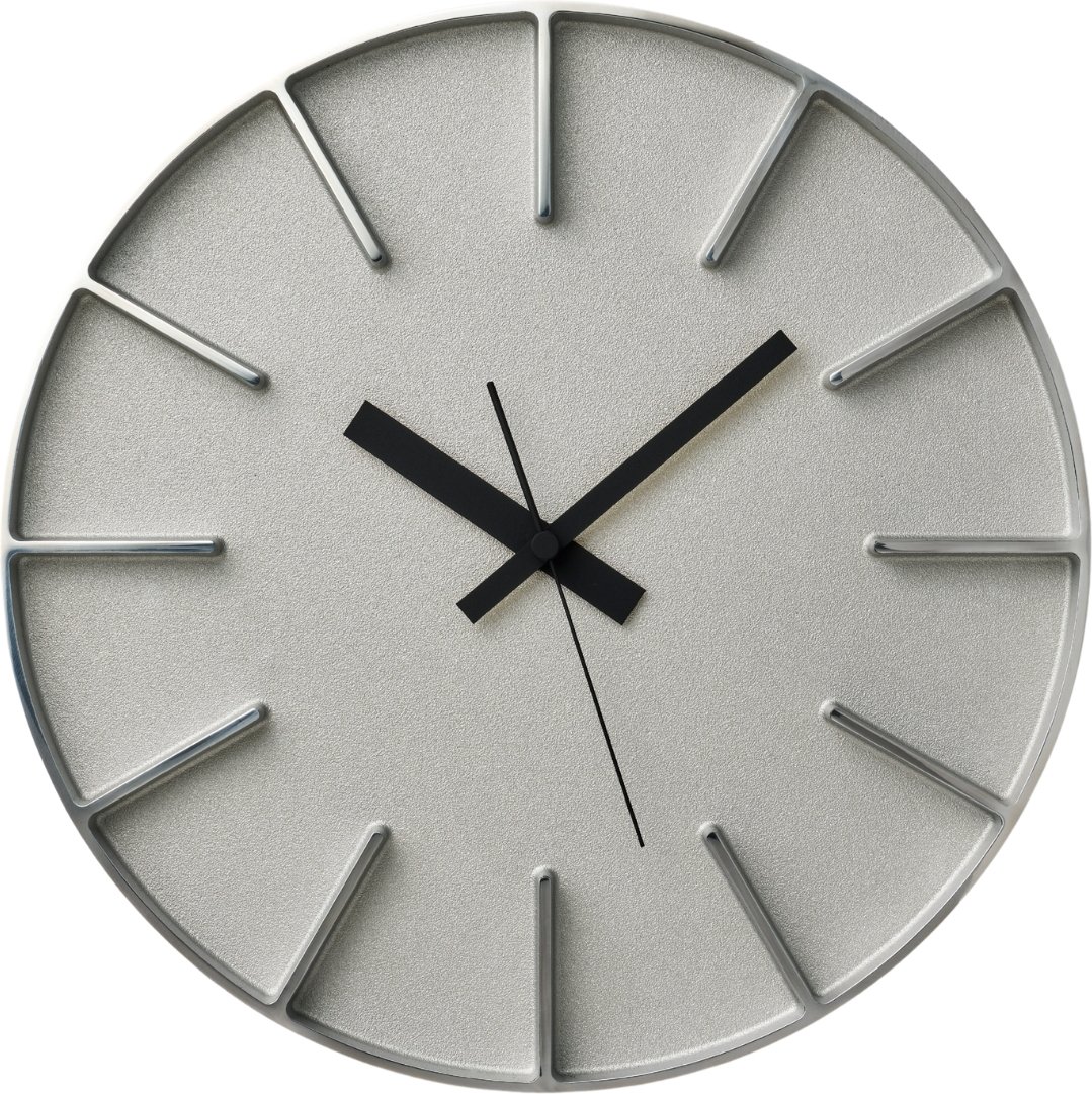 Zegar ścienny Edge M aluminium