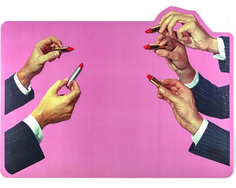 Podkładka Toiletpaper Lipstick Pink 45 cm korkowa