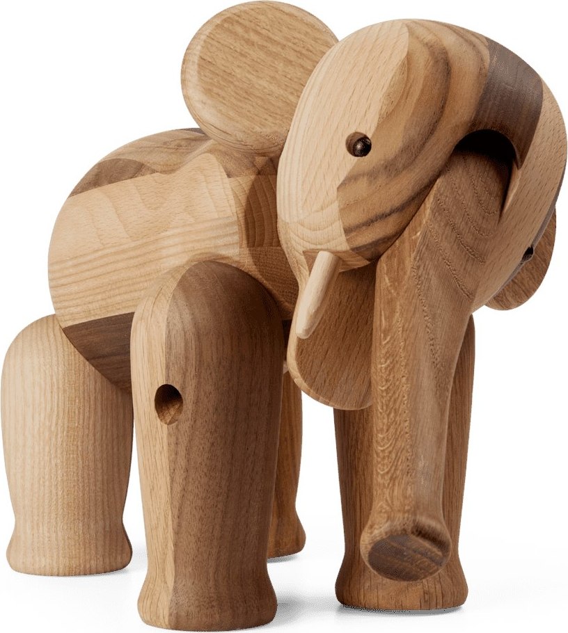 Dekoracja Kay Bojesen słoń duży mix drewniany