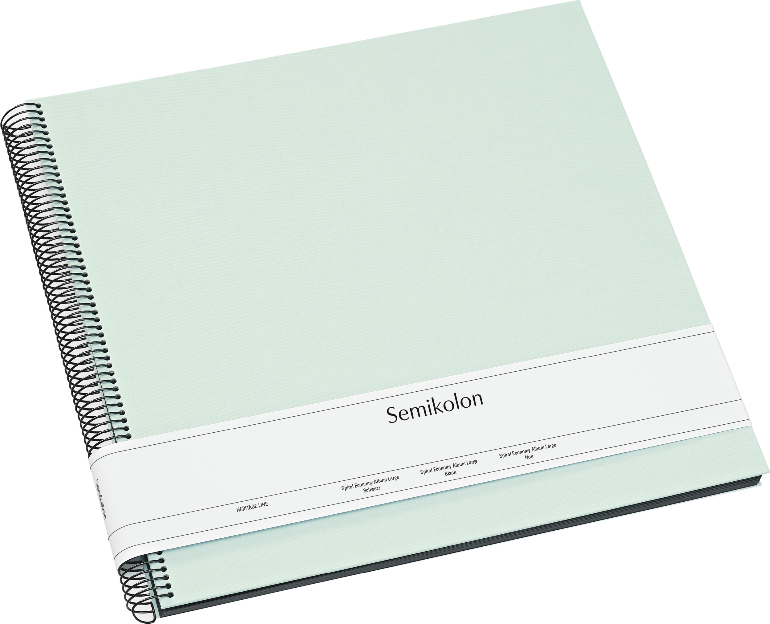 Album na zdjęcia Uni Economy duży miętowy z czarnymi kartami